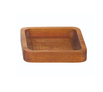 GRV-1901-3 Iroko Kare Sosluk-Çerezlik - 10×10 cm