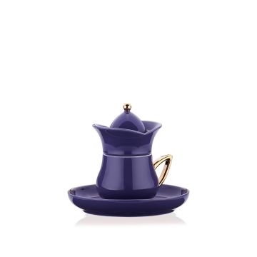 Korkmaz Lalezar Collection 2li Lila Kahve Fincan Takımı A8778-2