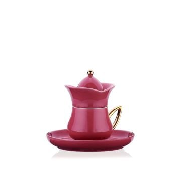 Korkmaz Lalezar Collection 2li Pembe Kahve Fincan Takımı A8778-3