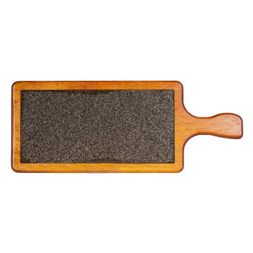 GRV-1847 Groovy Kulplu Steak Tahta Bazaltlı - 45x18x2,4 cm