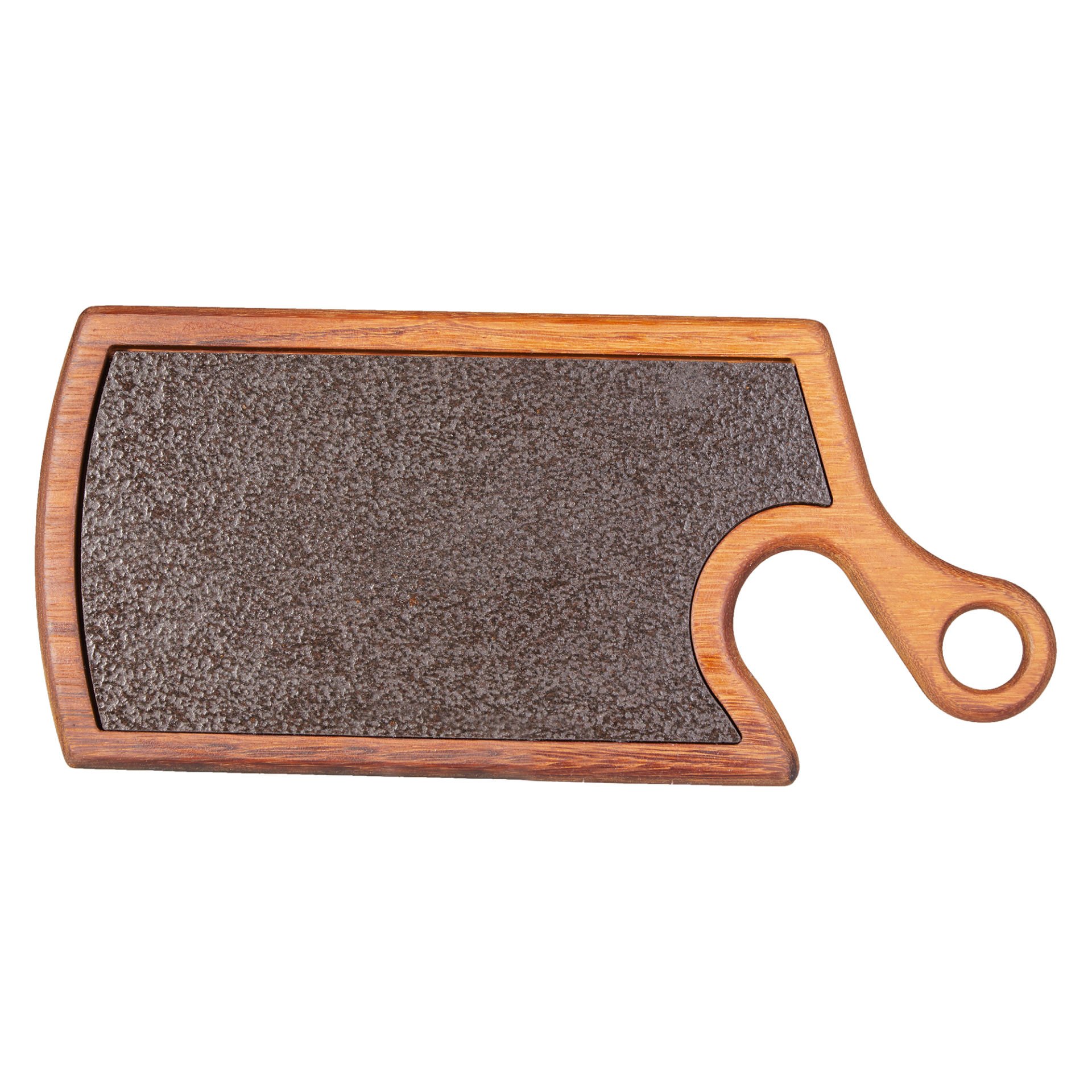 GRV-1845 Groovy Satır Steak Tahta Bazaltlı - 39,5x18x2,4 cm