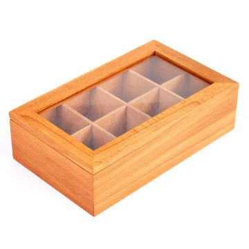 Groovy Ahşap Gözlü Çay Standı - 17*29 H:8 cm